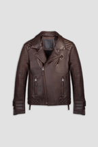 Alexander 3.0 Tall: Antique Brown Leather Jacket (Man)