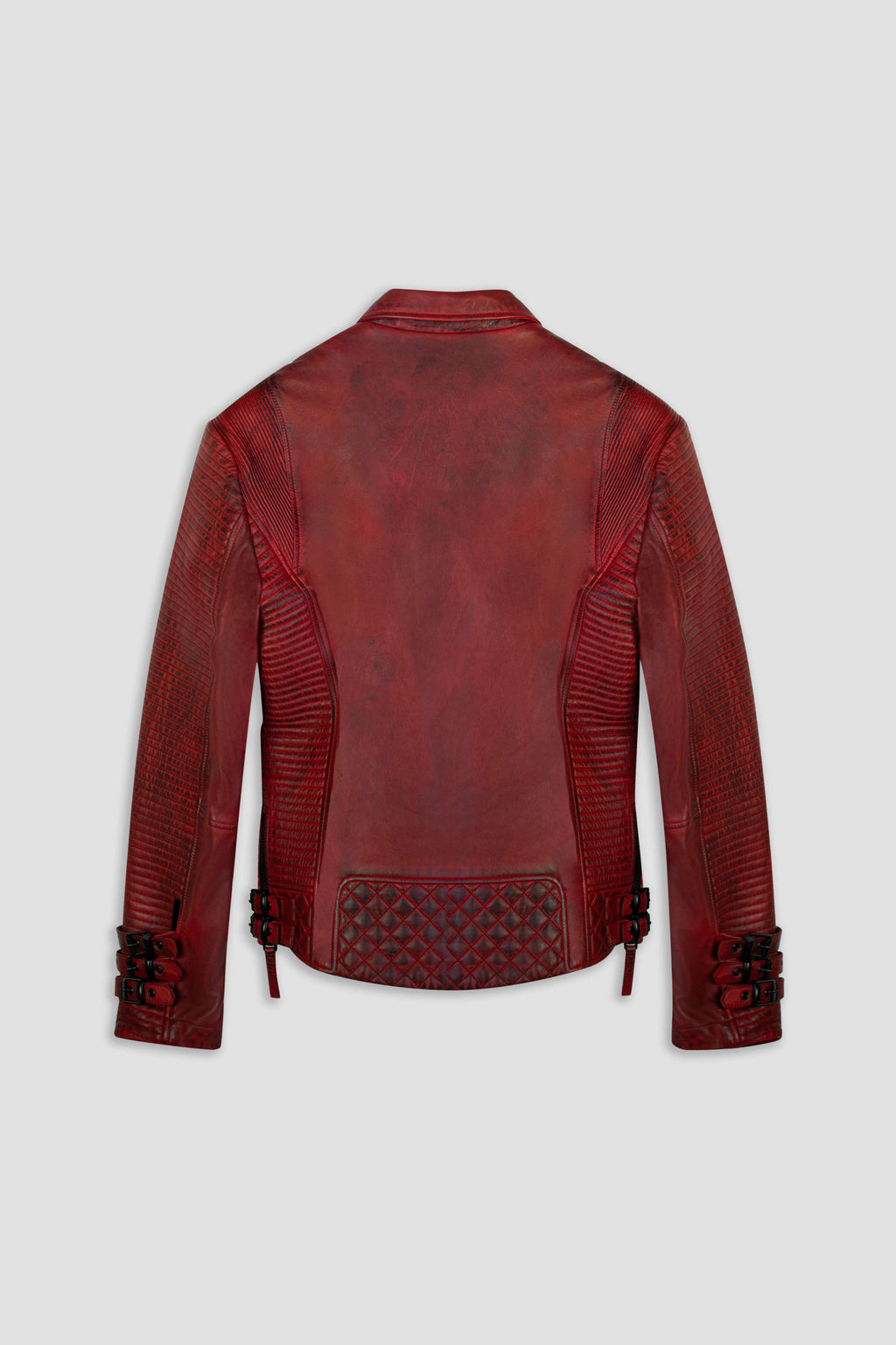 Alexander 3.0 Tall: Burnt Red Leather Jacket  (Man)