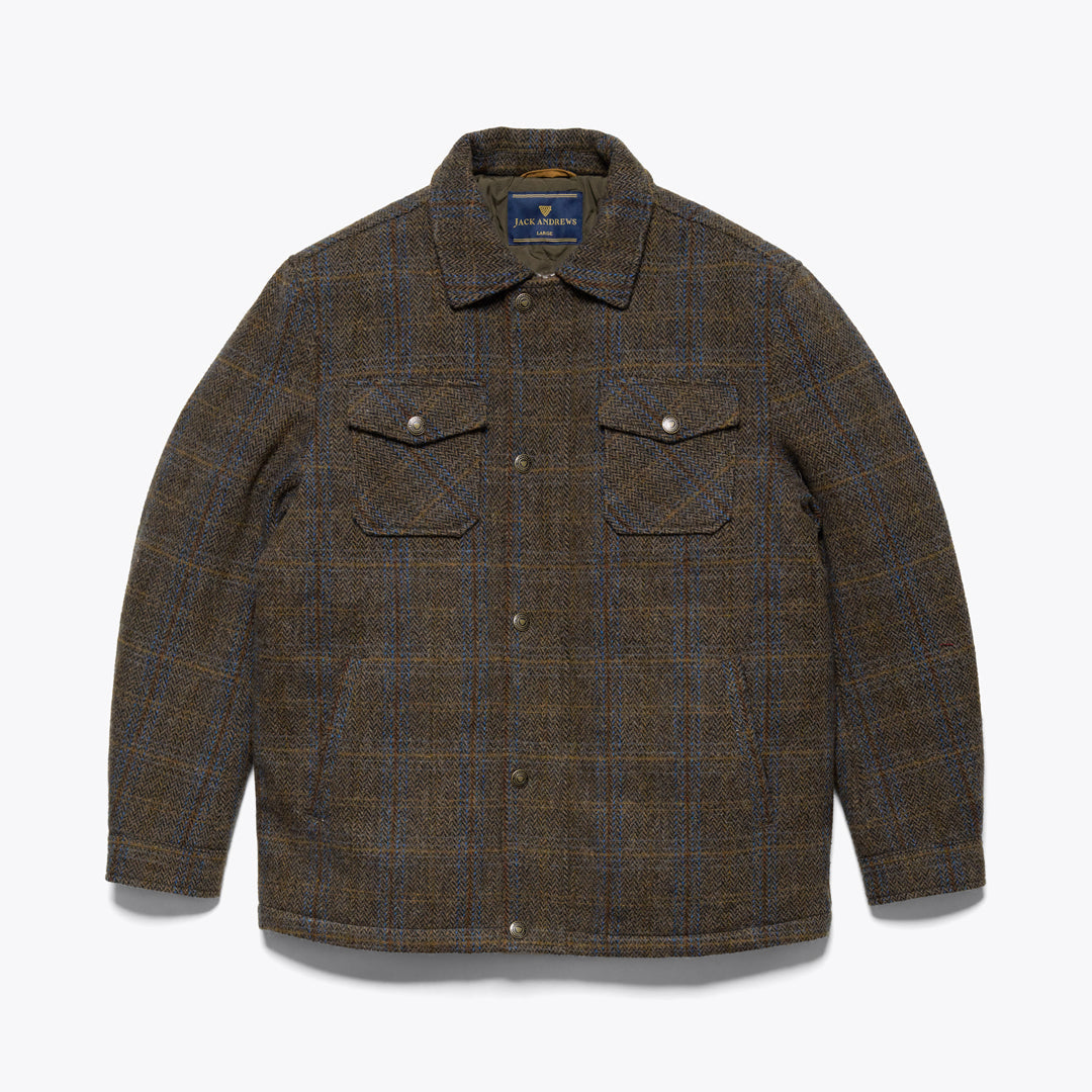 Aberdeen Wool Jacket | Thistle Bark Plaid
