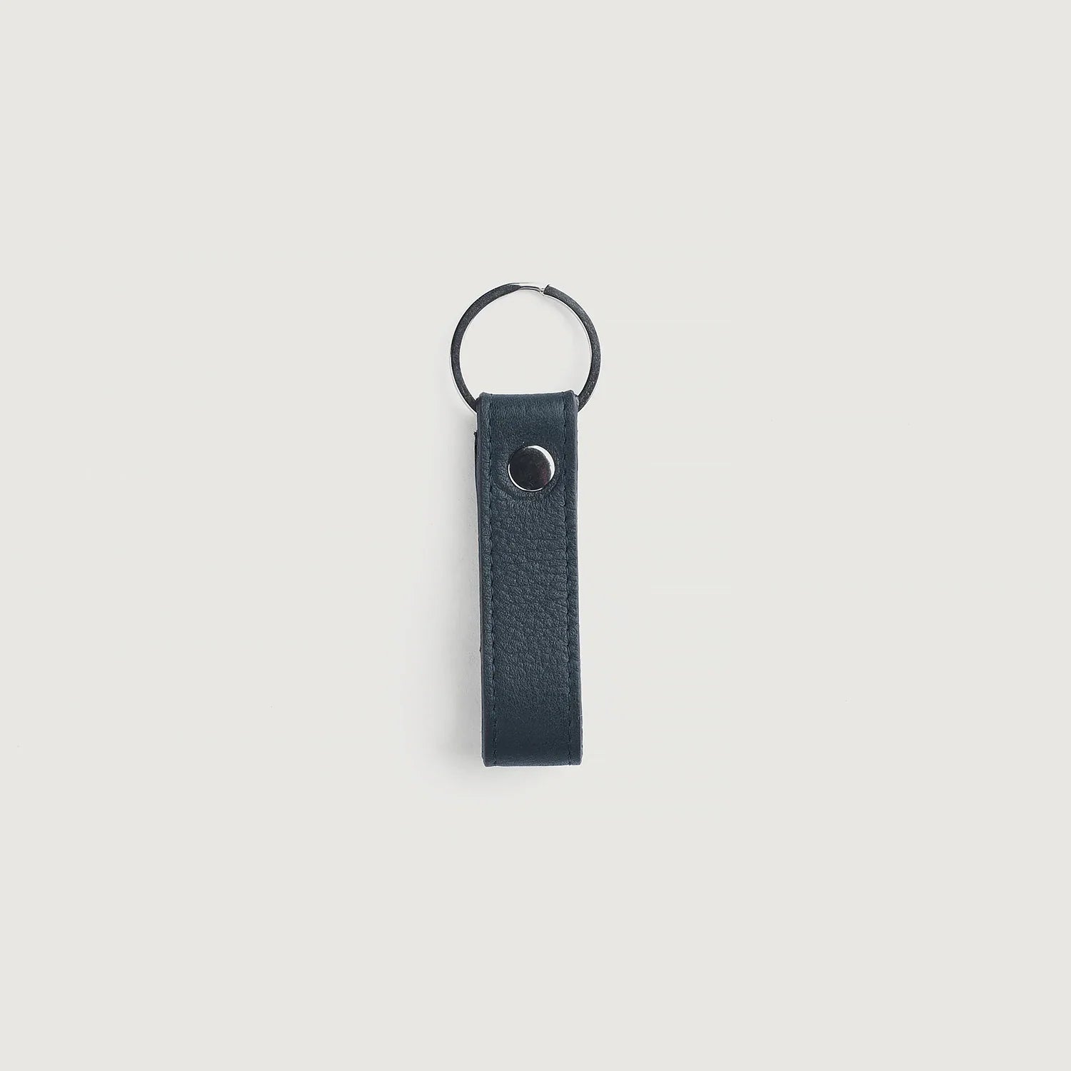 Adkins Blue Leather Keychain
