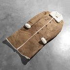 Alina Shearling Brown Leather Coat