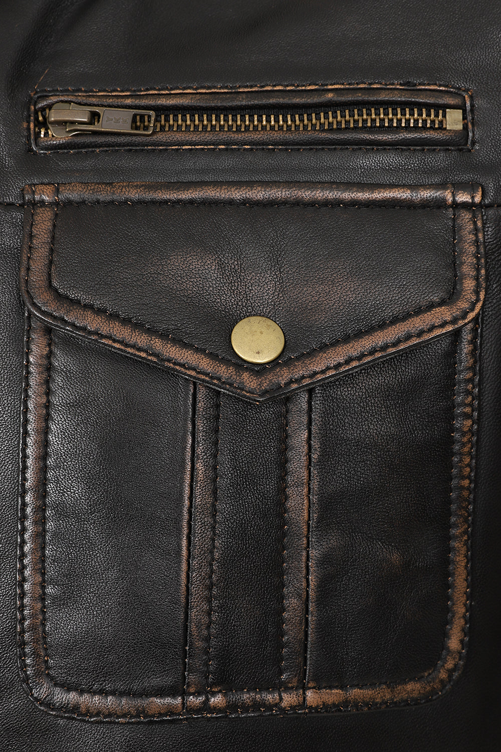 ARMANDO Men's Genuine Nappa Leather Jacket - Classic Brown