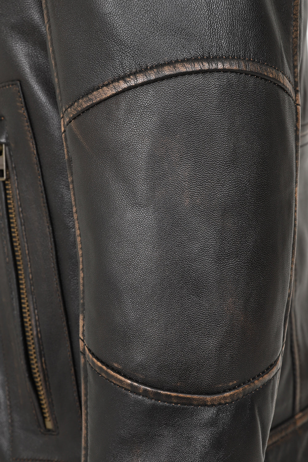 ARMANDO Men's Genuine Nappa Leather Jacket - Classic Brown