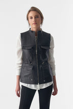 Zoe Leather Vest