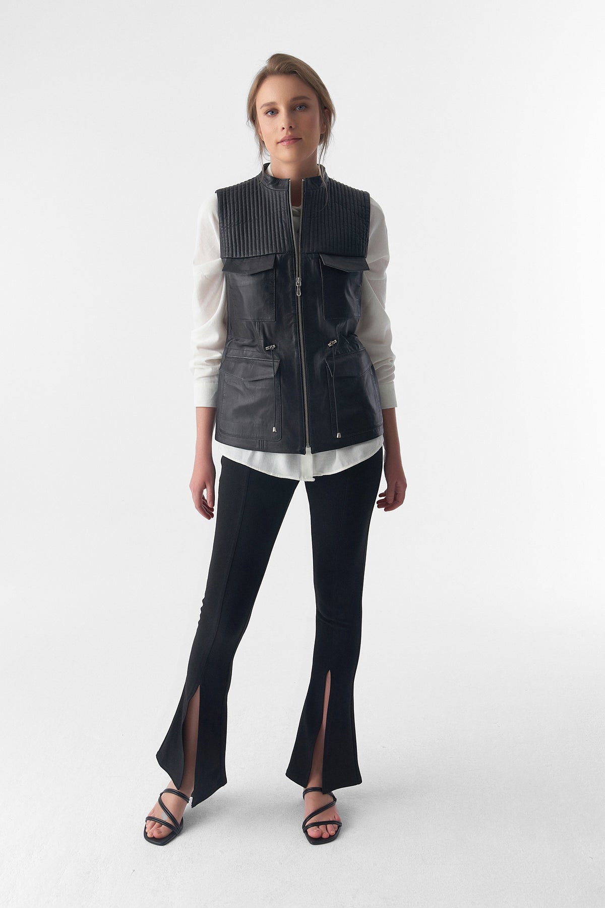 Zoe Leather Vest