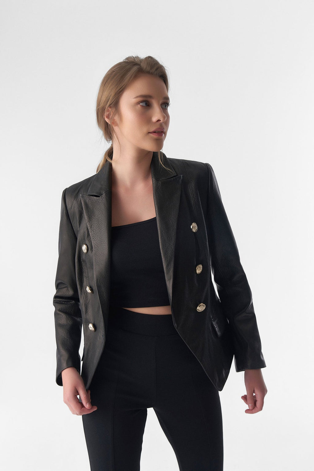 Josephine Leather Blazer