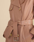 Soho Leather Trench Coat