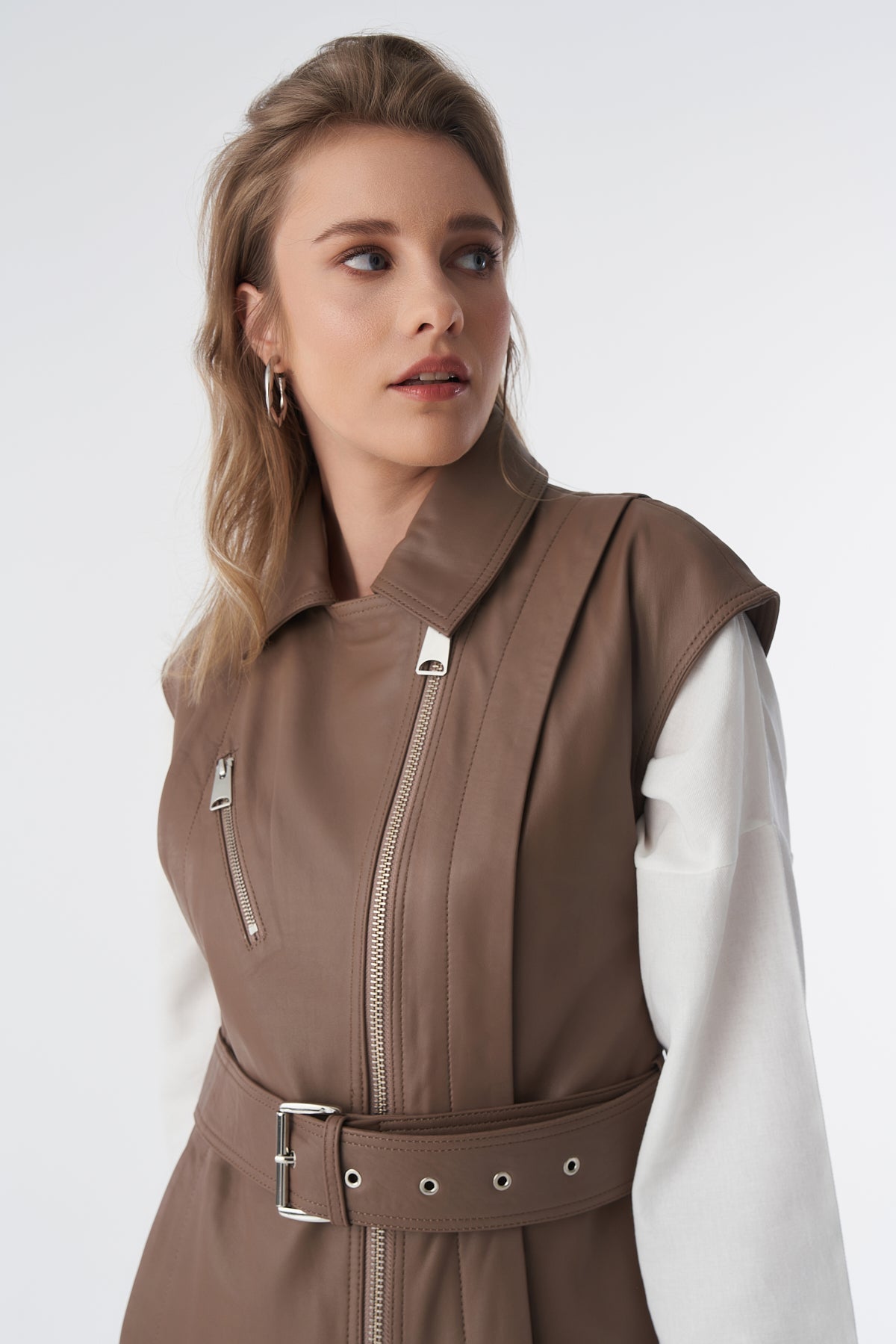 Stephanie Leather Vest
