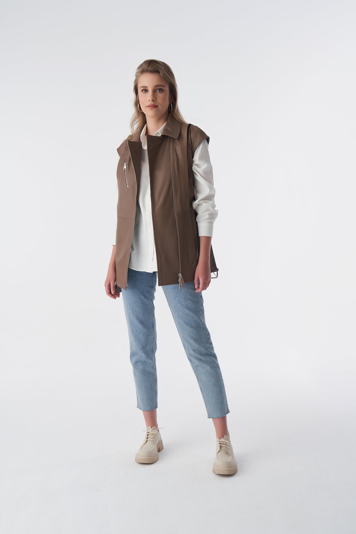 Stephanie Leather Vest