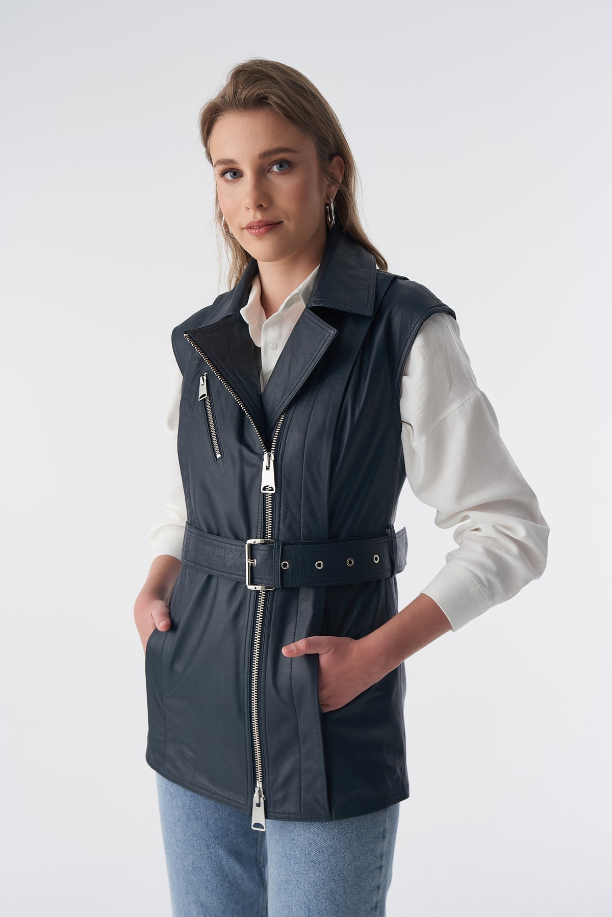 Stephanie Leather Vest