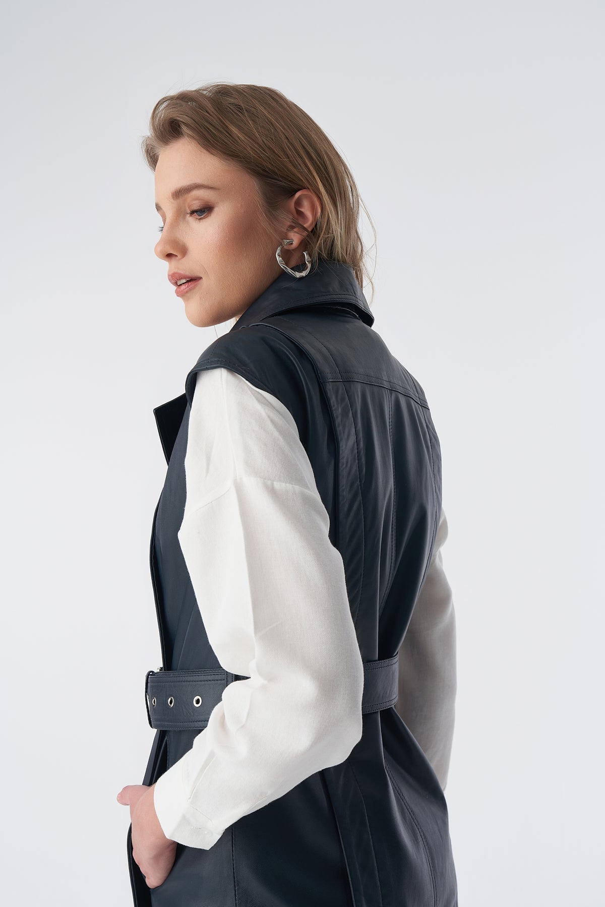 Stephanie Leather Vest