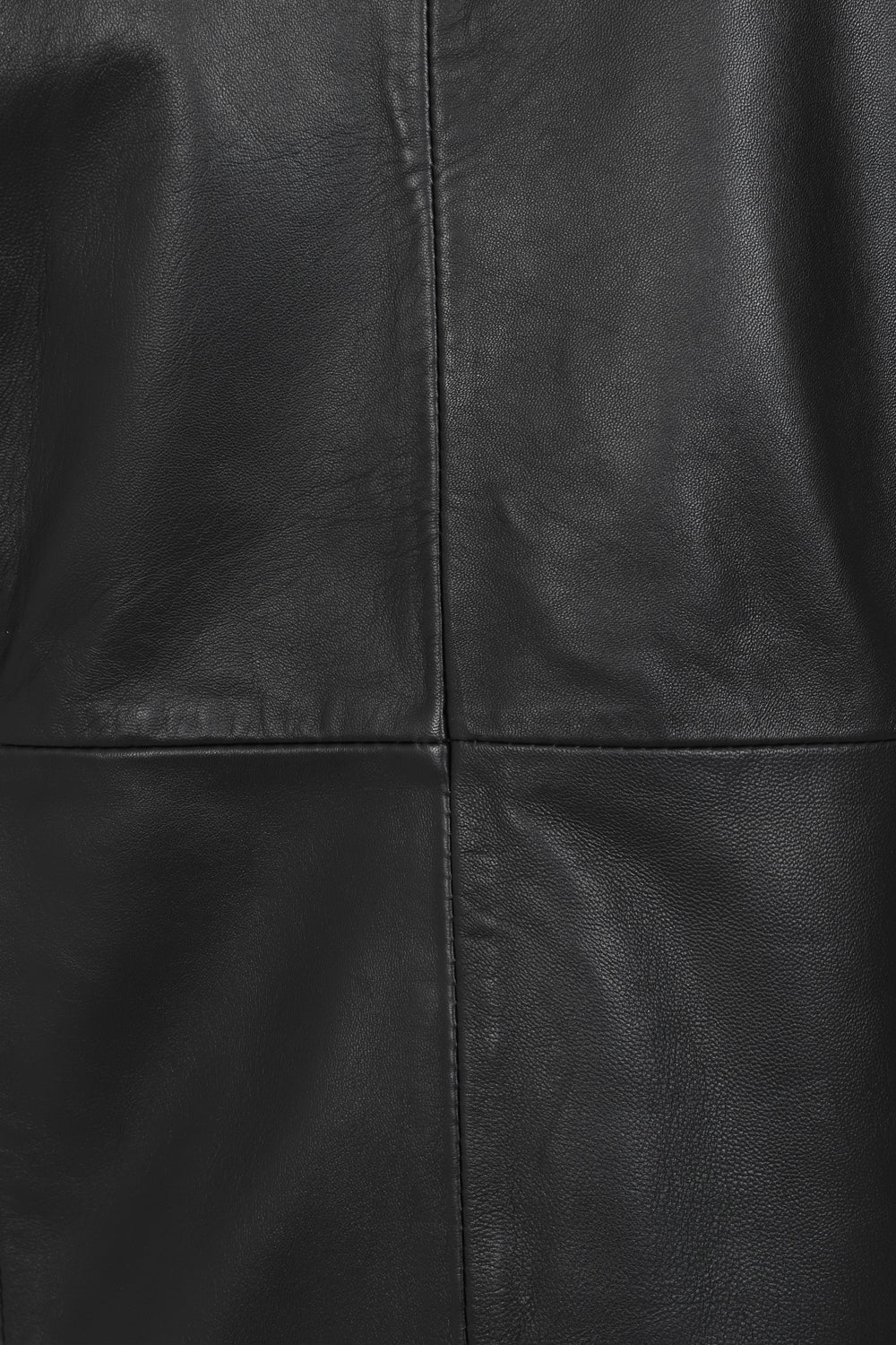 Luxury Nappa Leather Blazer Jacket - Women's Hip Length Black