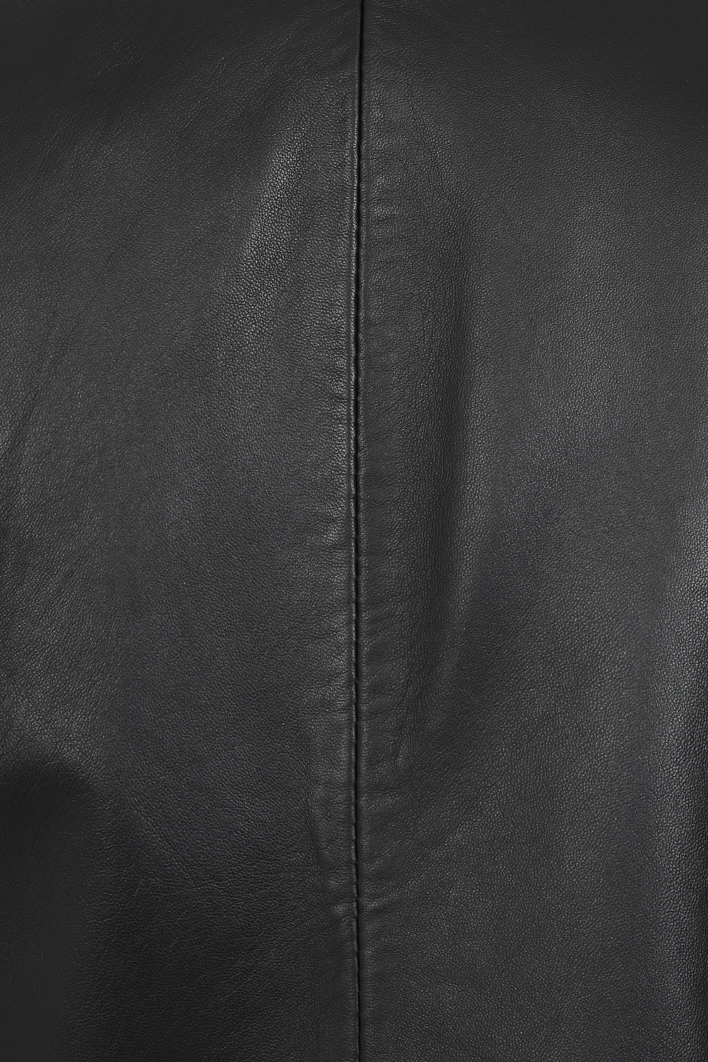Luxury Nappa Leather Blazer Jacket - Women's Hip Length Black