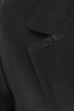 KAREN Nappa Leather Blazer Jacket - Women's Black Hip Length