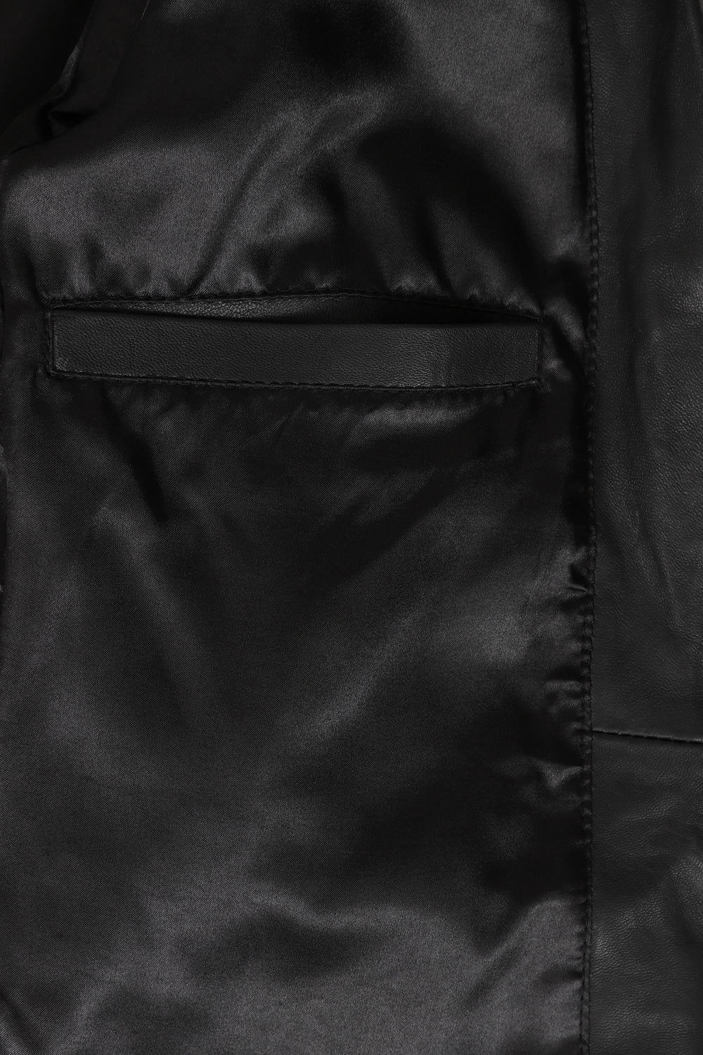 KAREN Nappa Leather Blazer Jacket - Women's Black Hip Length