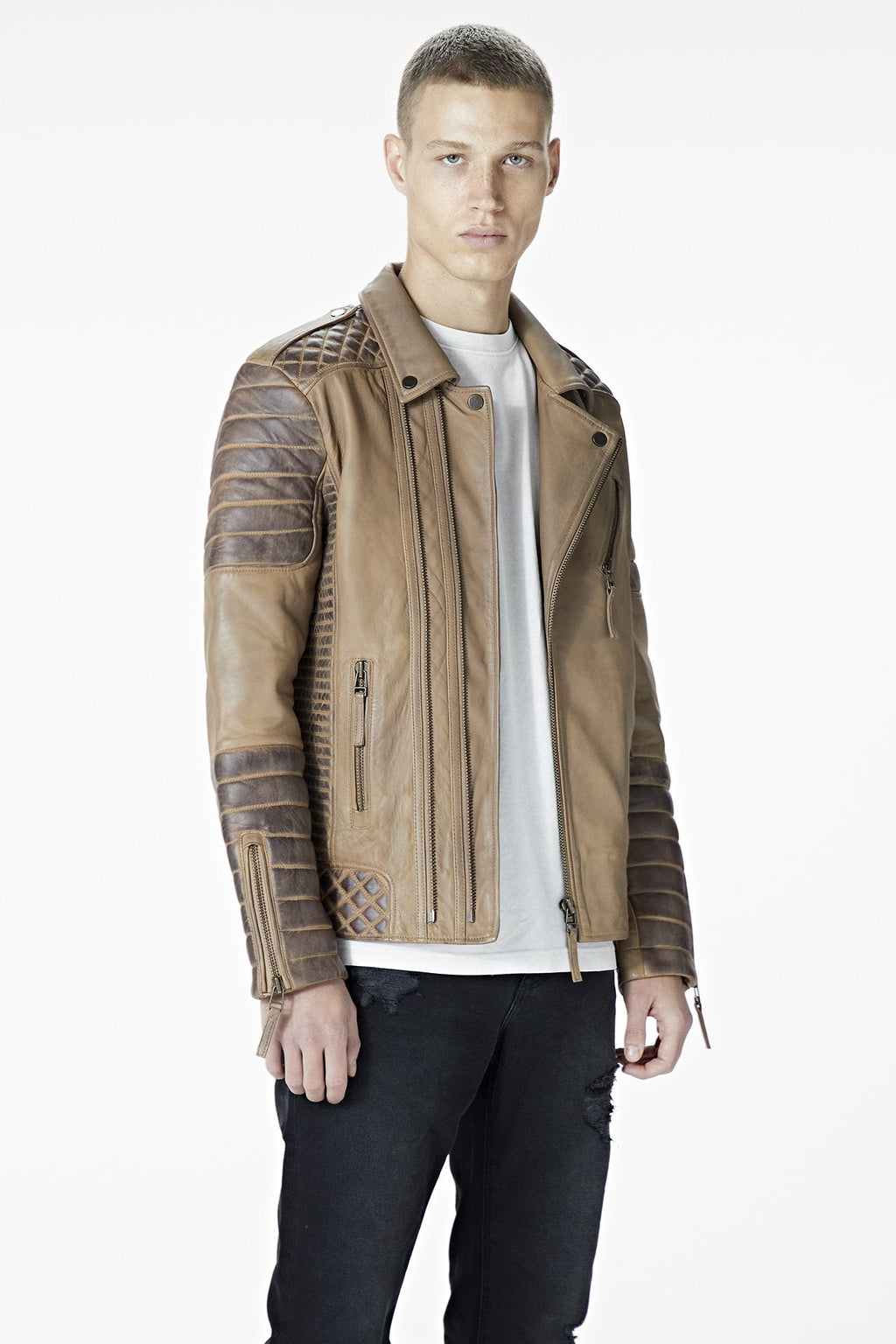 Kay Michaels 2.0 Tall: Desert Leather Jacket (Man)