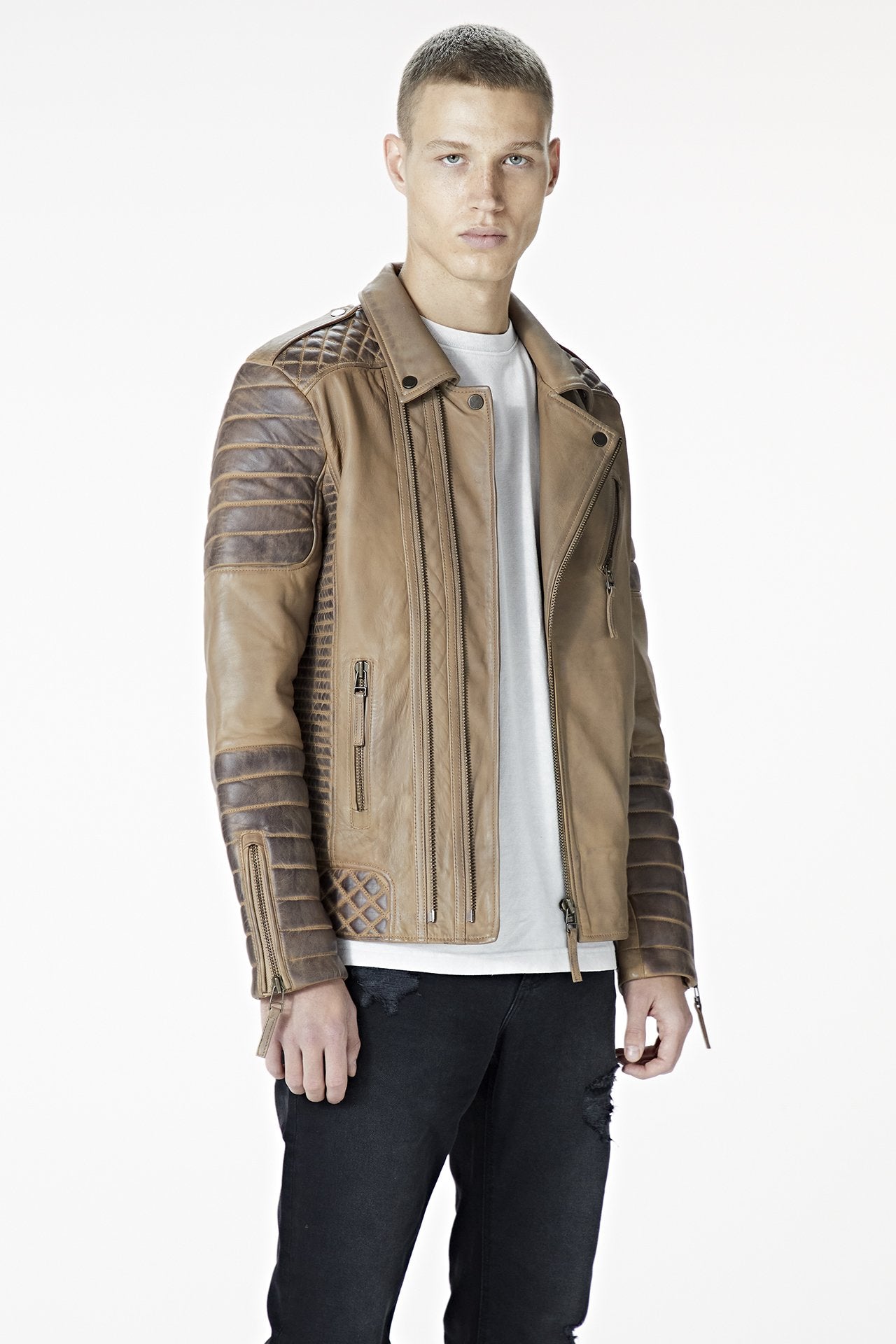 Kay Michaels 2.0 Tall: Desert Leather Jacket (Man)