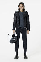 Kay Michaels: Biker Protection Leather Jacket (Woman)