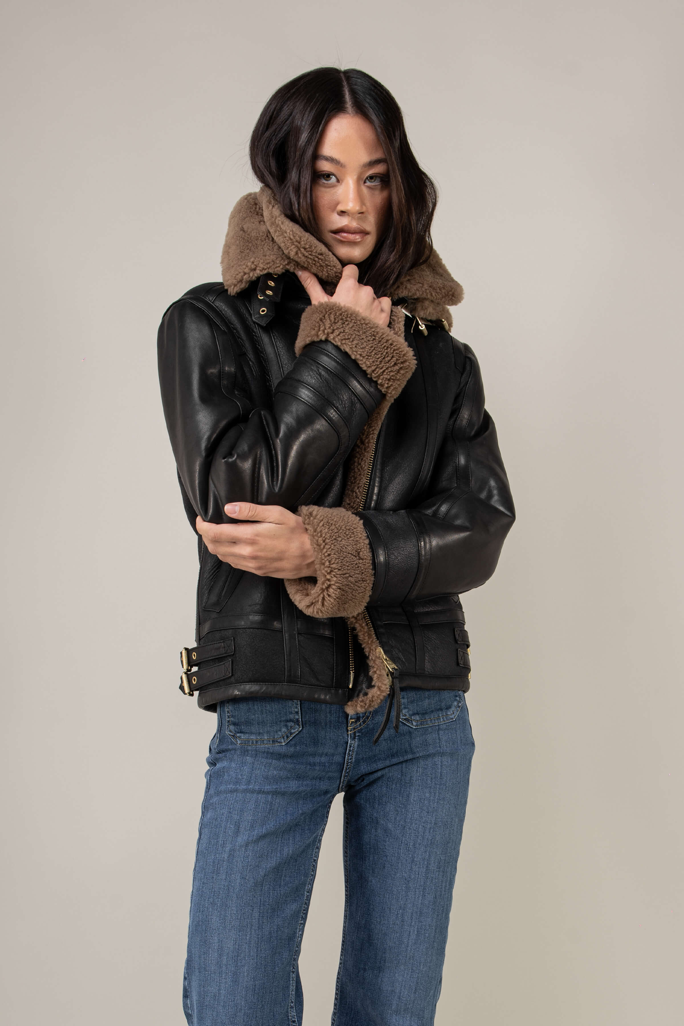 Bronx Shearling Jacket Tall (Woman)