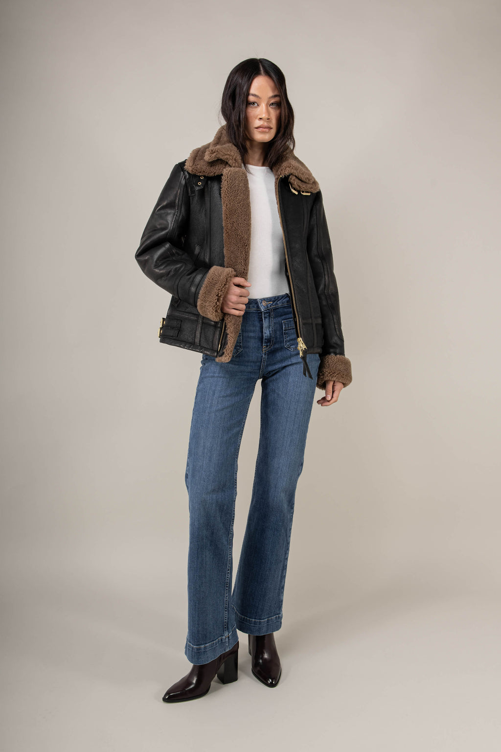 Bronx Shearling Jacket Tall (Woman)