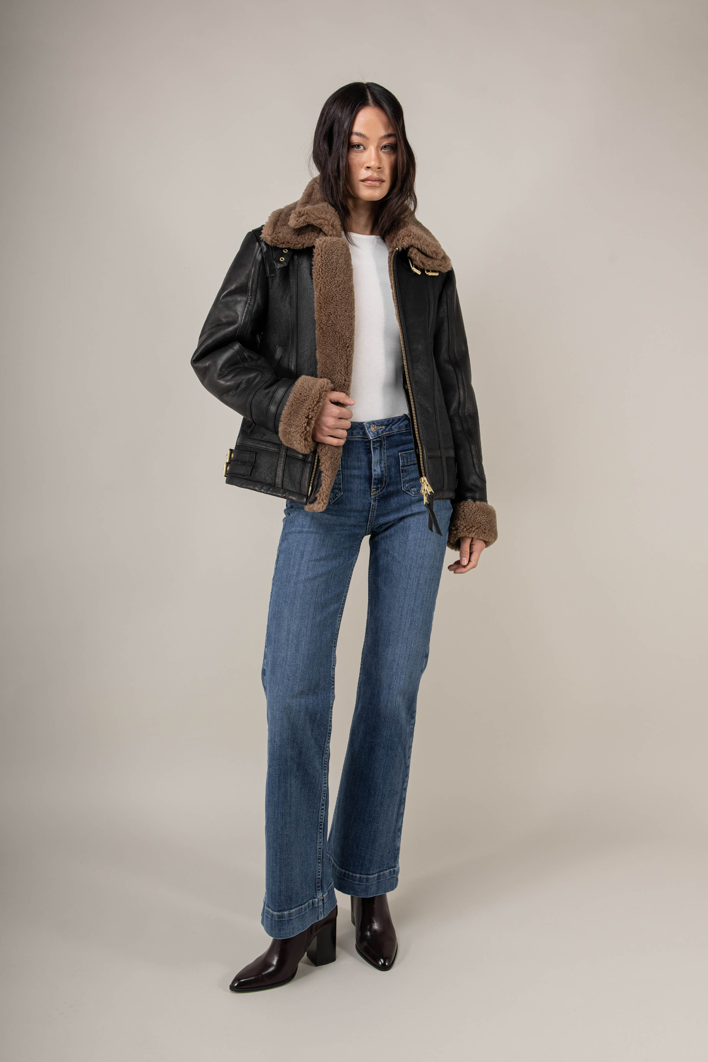 Bronx Shearling Jacket Tall (Woman)