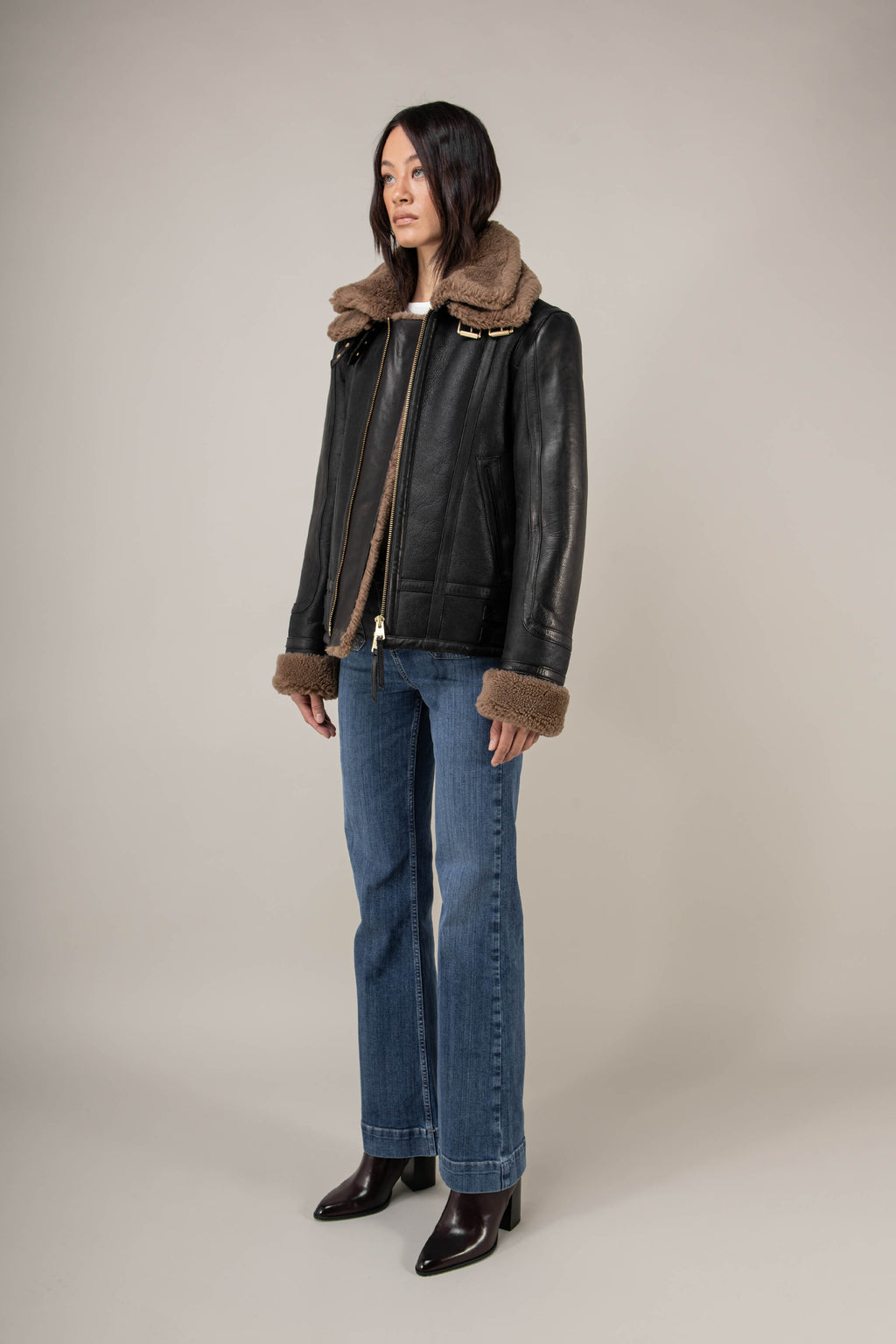 Bronx Shearling Jacket Tall (Woman)