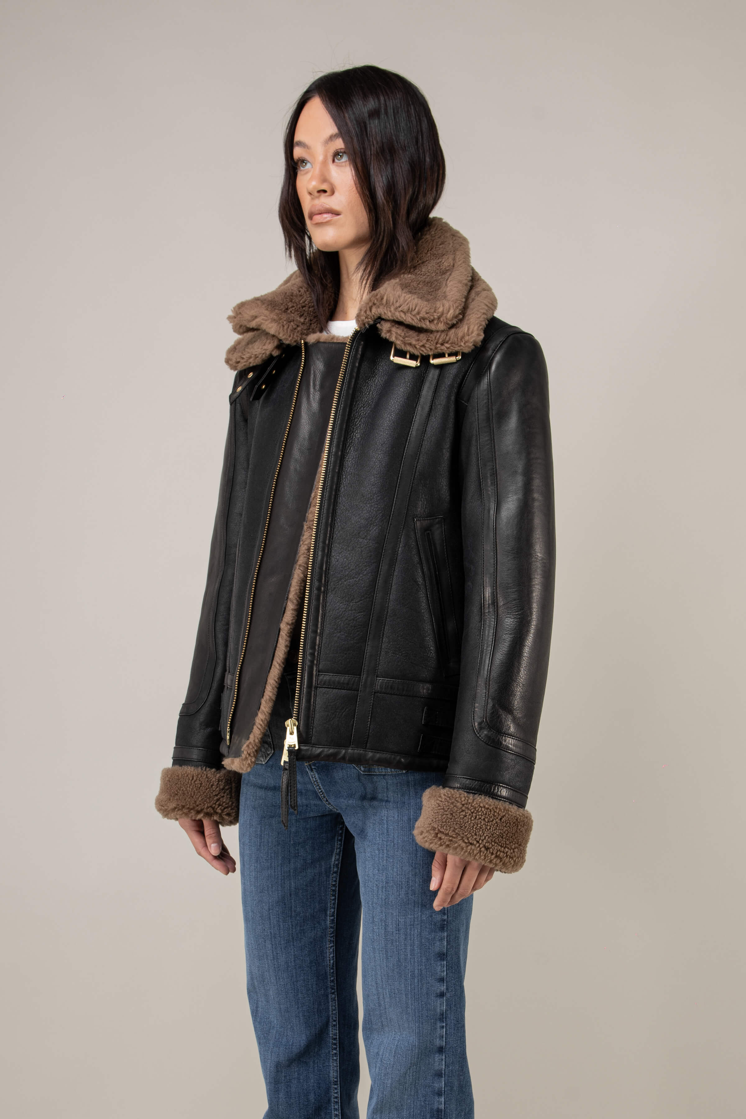 Bronx Shearling Jacket Tall (Woman)