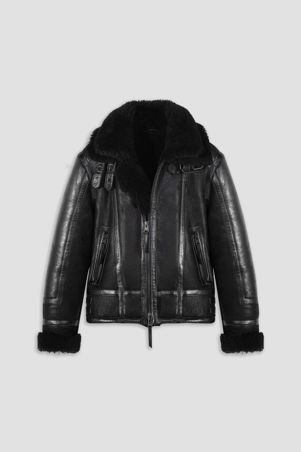 Bronx: Noir Shearling Jacket (Woman)