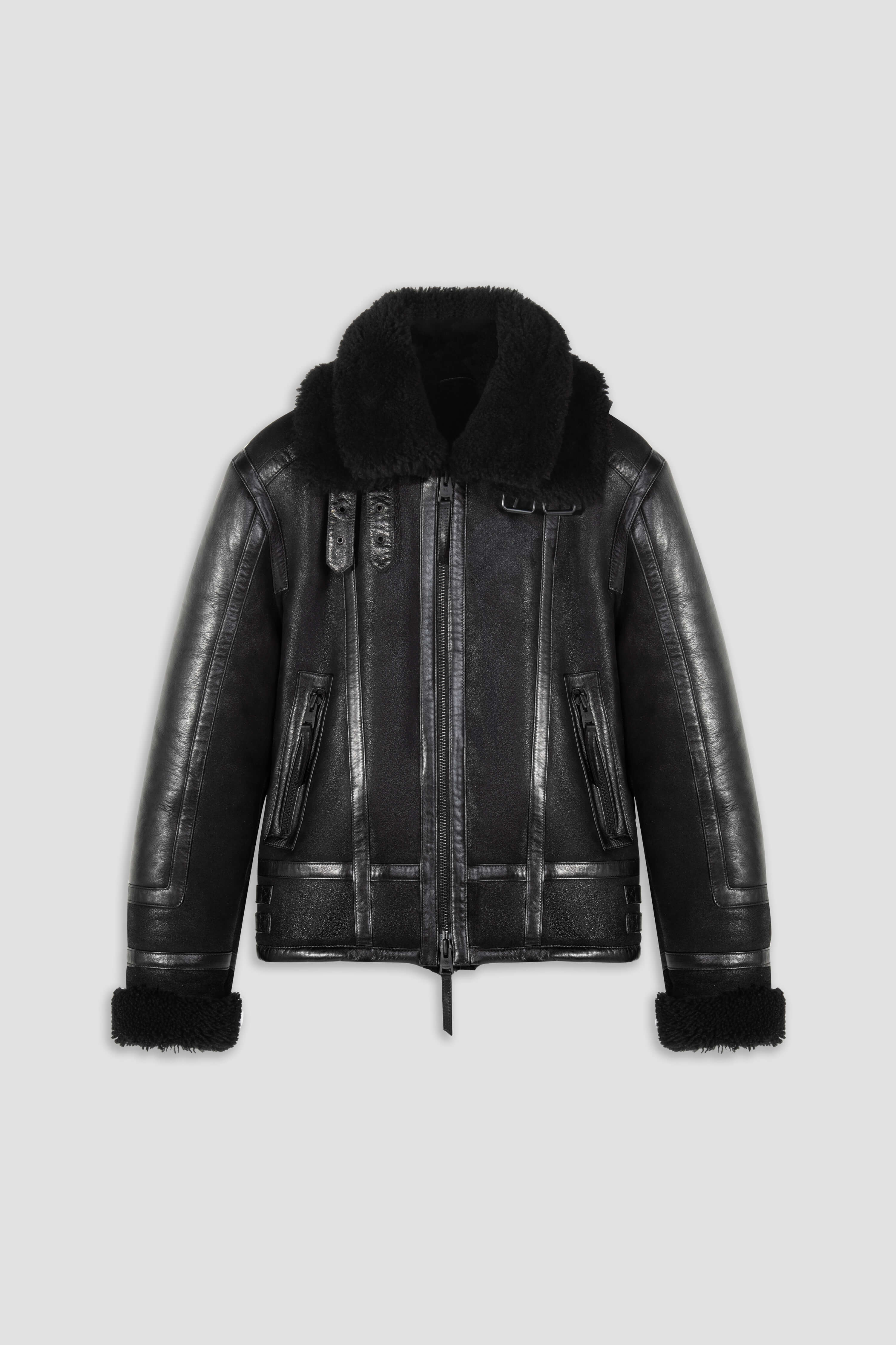 Bronx: Noir Shearling Jacket (Woman)