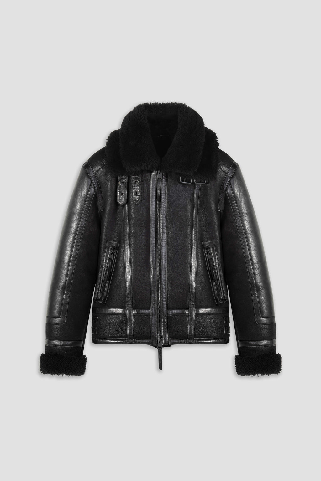 Bronx: Noir Shearling Jacket (Man)