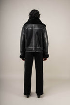 Bronx: Noir Shearling Jacket (Man)