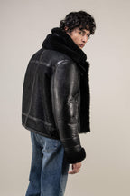 Bronx: Noir Shearling Jacket (Man)
