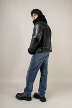 Bronx: Noir Shearling Jacket (Man)