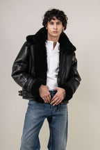Bronx: Noir Shearling Jacket (Man)