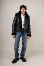 Bronx: Noir Shearling Jacket (Man)