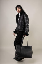 Bronx: Noir Shearling Jacket (Man)