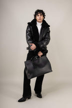 Bronx: Noir Shearling Jacket (Man)