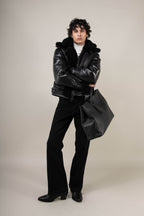 Bronx: Noir Shearling Jacket (Man)