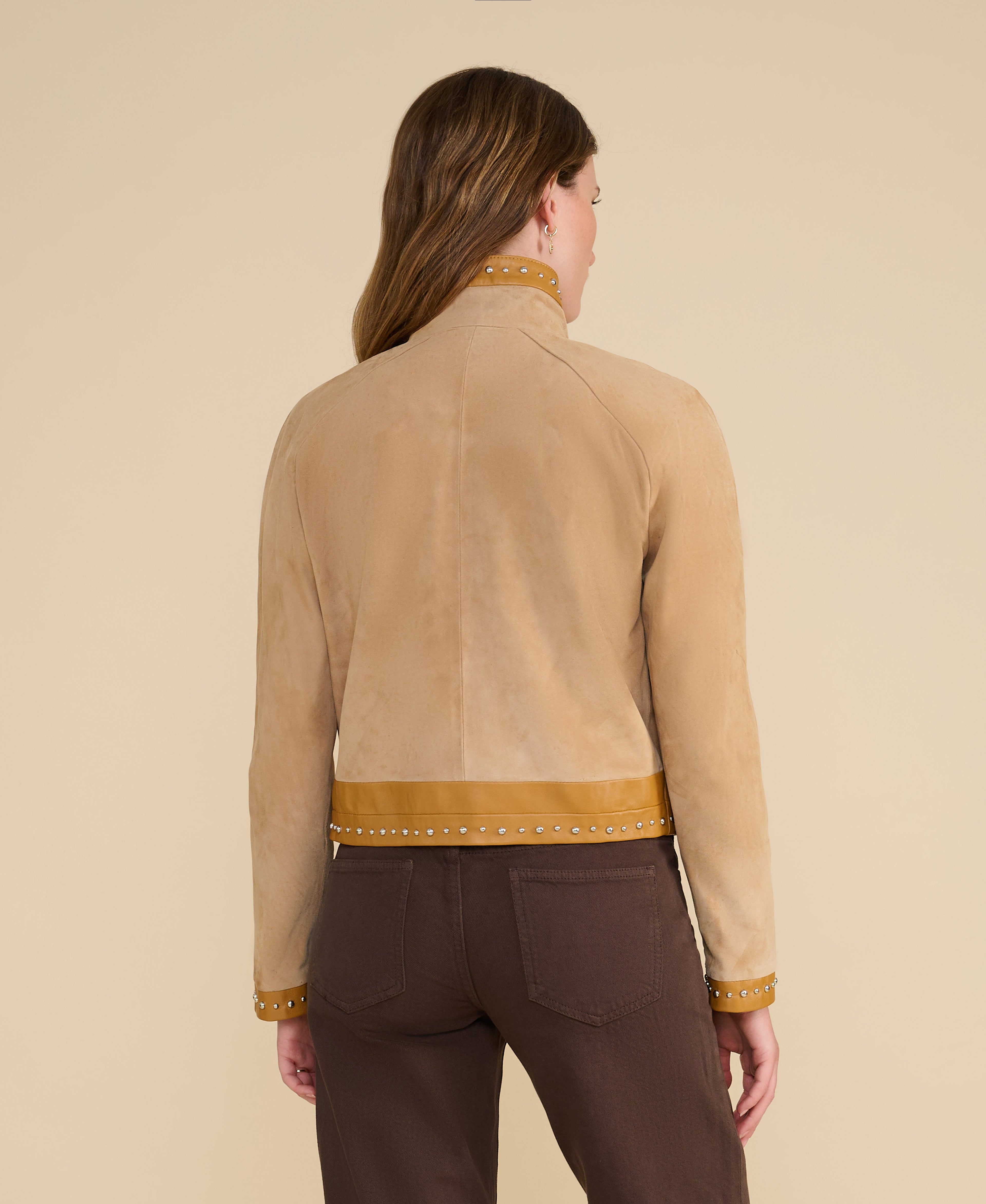 Harper Suede Studded Jacket