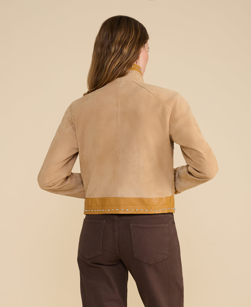 Harper Suede Studded Jacket