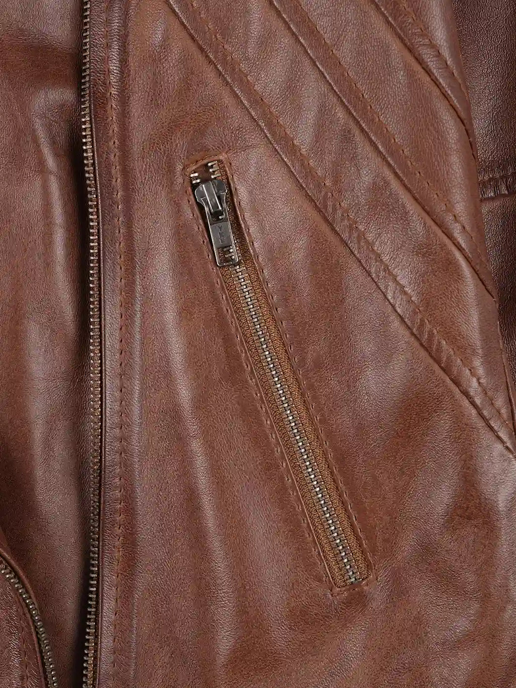 Cidra Women Asymmetrical Brown Hooded Leather Jacket