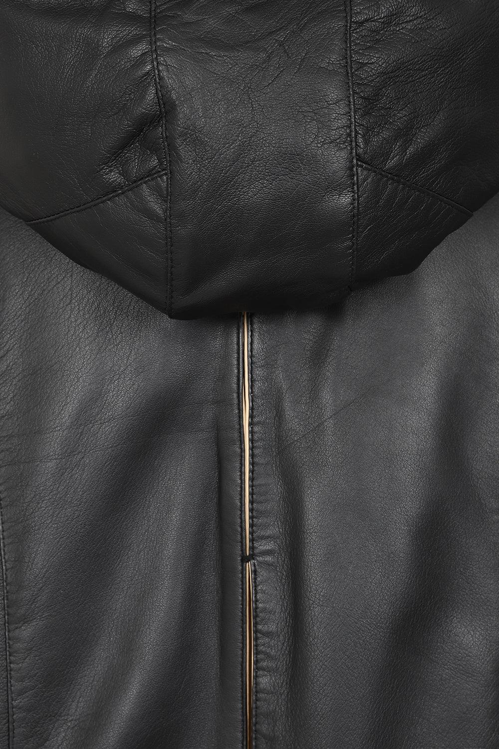 Women's Modern Classic Genuine Leather Coat - CONNIE
