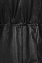 LLD Gracie Genuine Nappa Leather Jacket - Black Hip Length