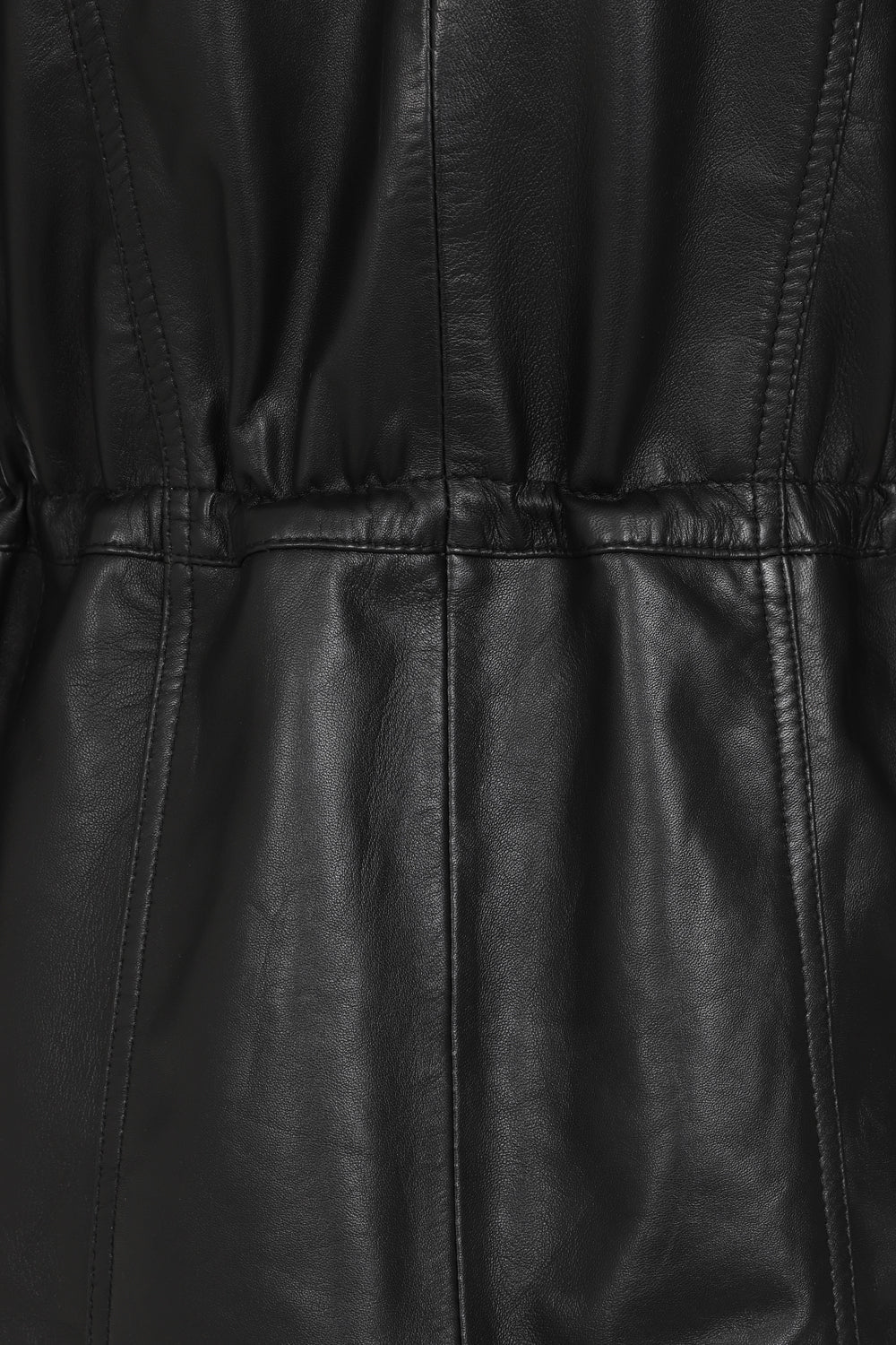 LLD Gracie Genuine Nappa Leather Jacket - Black Hip Length