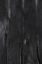 Men's Soft Nappa Leather Gloves Black - Warm Lined Size S-M