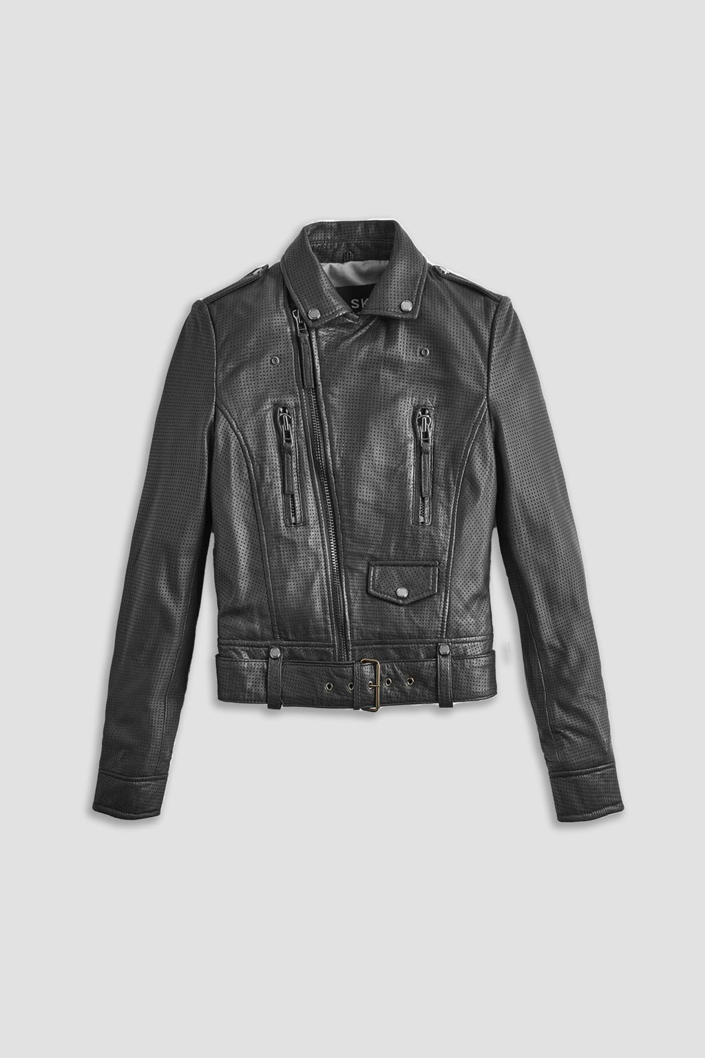 Classic Biker: Summer Leather Jacket