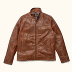 Sedona Light Weight Leather Jacket | Copperwood Brown