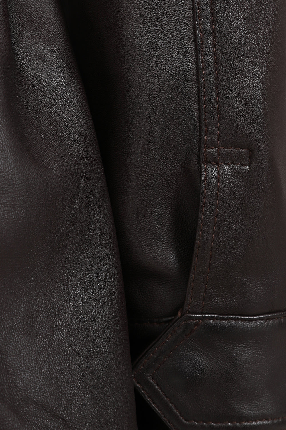 BARBARA Women's Brown Genuine Leather Coat - Detachable Fur Hood