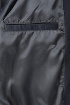 Women's Navy Blue Biker Style Real Leather Jacket - CELIA