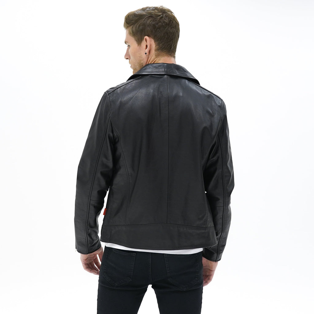 Vantage Classic Leather Biker Jacket